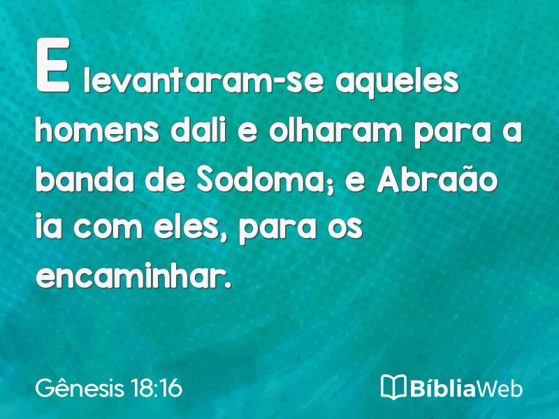 Gênesis 18:16 em imagem para compartilhar