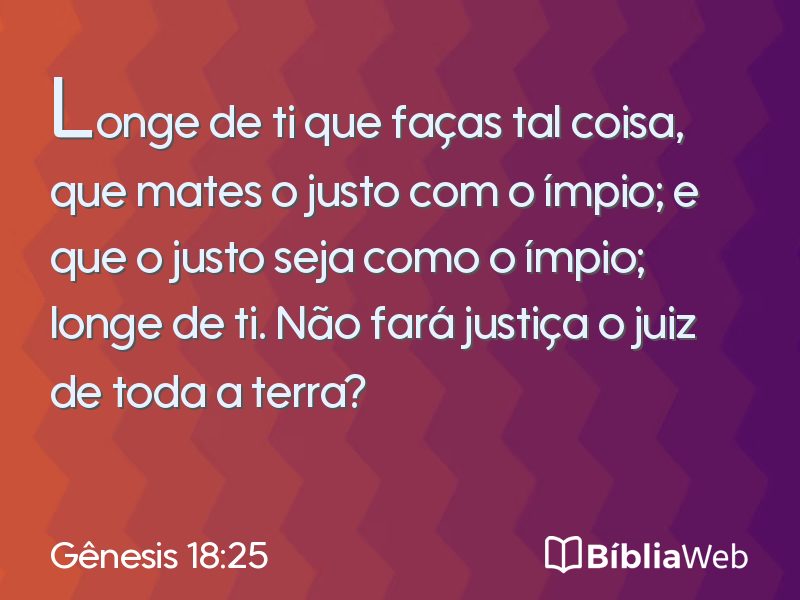 Gênesis 18:25 em imagem para compartilhar