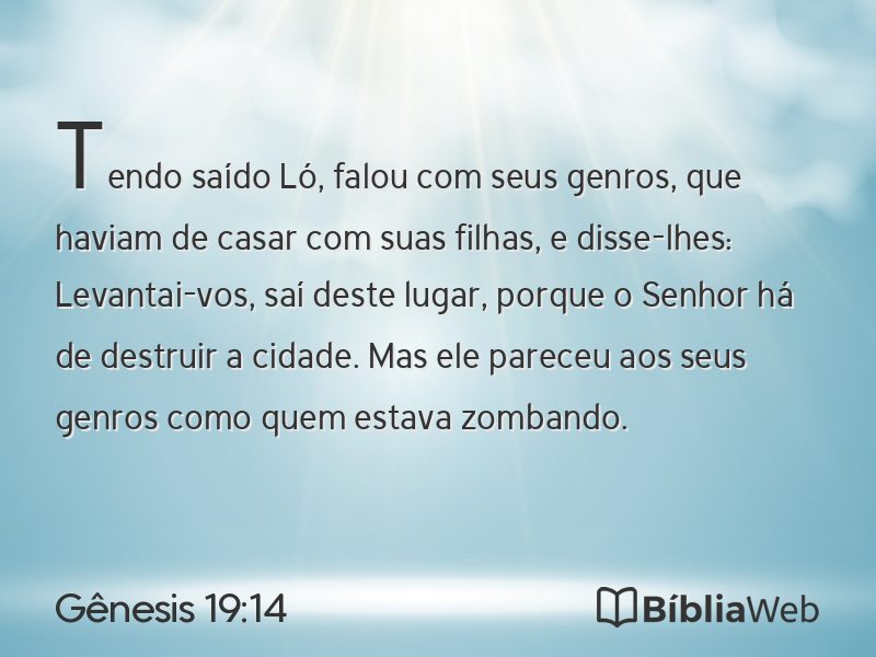 Gênesis 19:14 em imagem para compartilhar