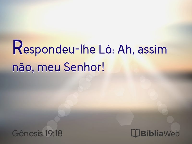 Gênesis 19:18 em imagem para compartilhar