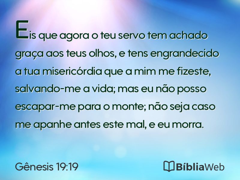 Gênesis 19:19 em imagem para compartilhar
