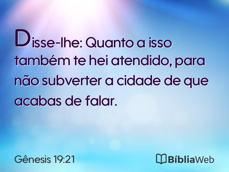 Gênesis 19:21 em imagem para compartilhar