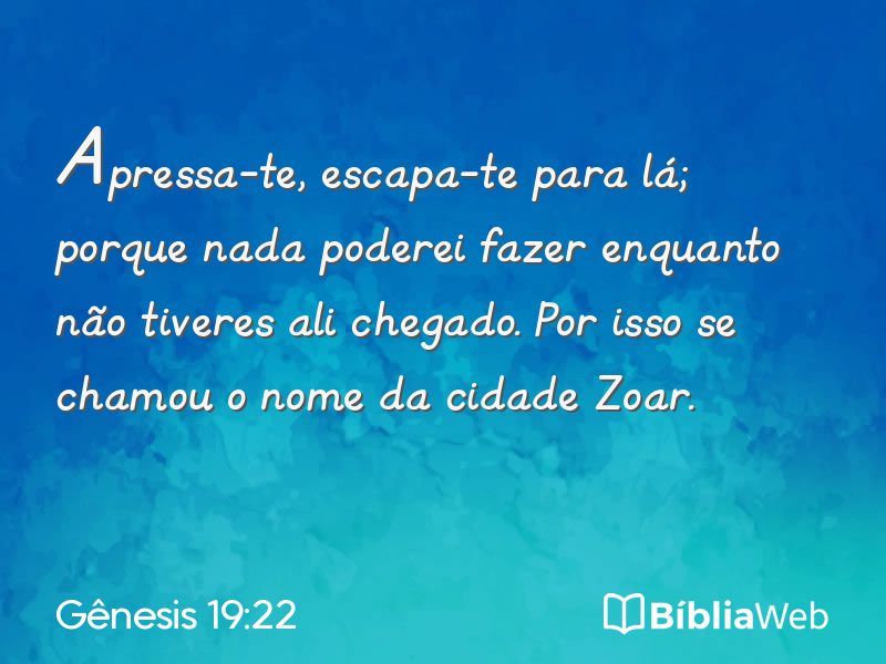 Gênesis 19:22 em imagem para compartilhar