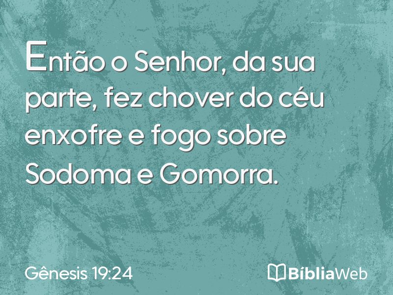 Gênesis 19:24 em imagem para compartilhar