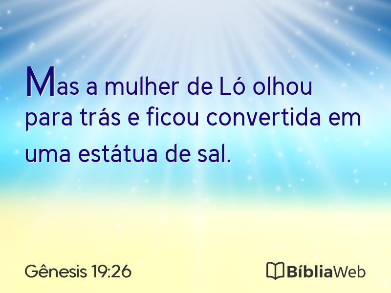 Gênesis 19:26 em imagem para compartilhar