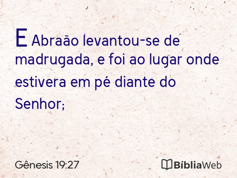 Gênesis 19:27 em imagem para compartilhar