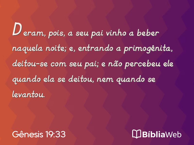 Gênesis 19:33 em imagem para compartilhar