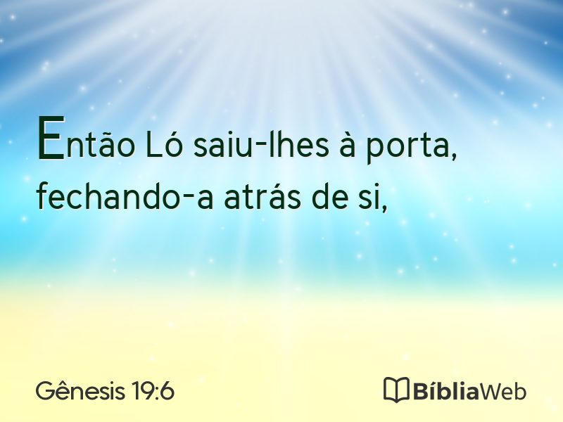 Gênesis 19:6 em imagem para compartilhar
