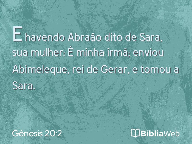Gênesis 20:2 em imagem para compartilhar