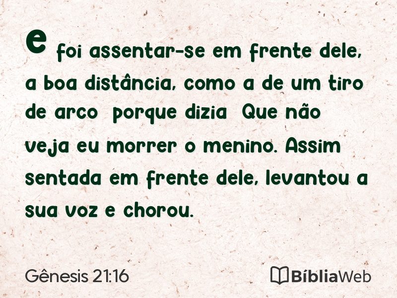 Gênesis 21:16 em imagem para compartilhar