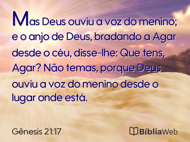 Gênesis 21:17 em imagem para compartilhar