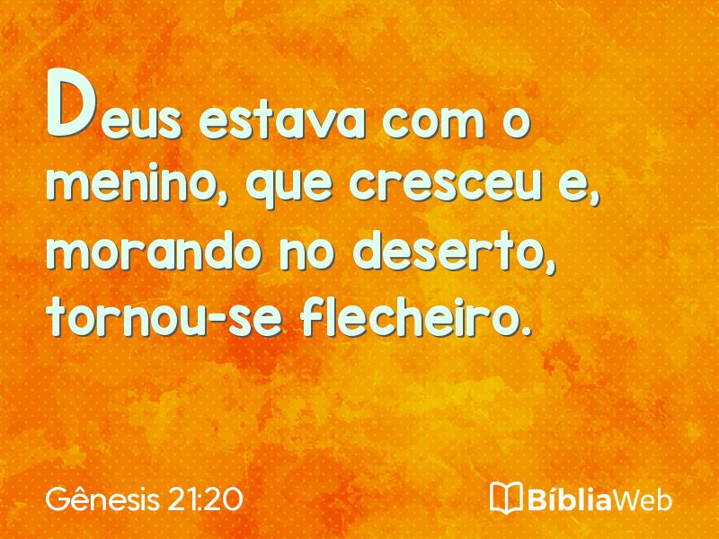 Gênesis 21:20 em imagem para compartilhar
