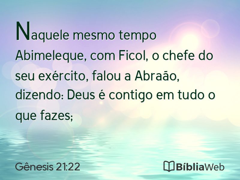 Gênesis 21:22 em imagem para compartilhar