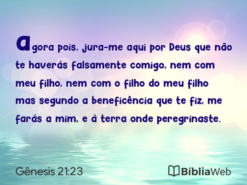 Gênesis 21:23 em imagem para compartilhar