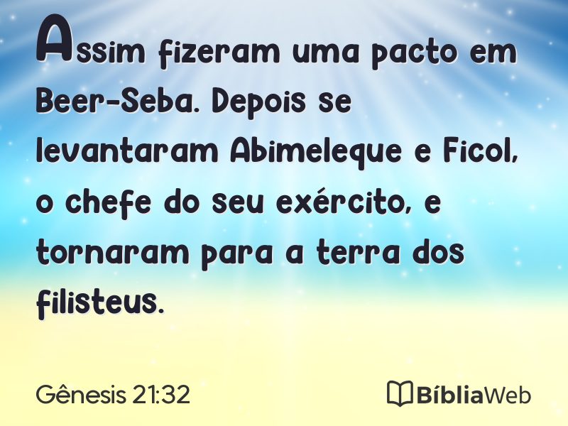 Gênesis 21:32 em imagem para compartilhar