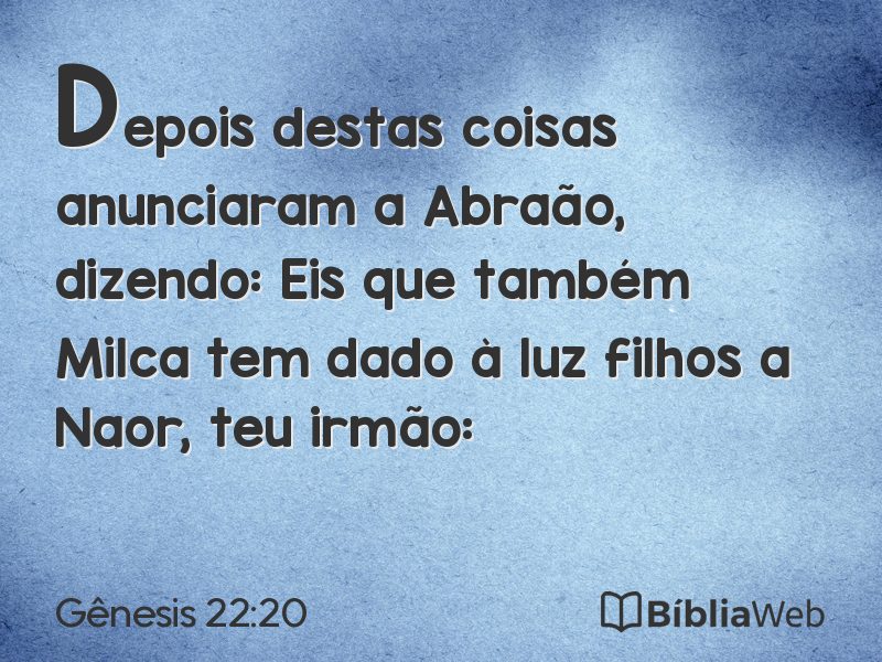 Gênesis 22:20 em imagem para compartilhar