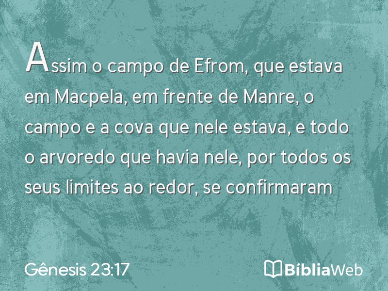 Gênesis 23:17 em imagem para compartilhar