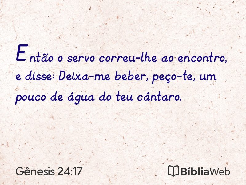 Gênesis 24:17 em imagem para compartilhar