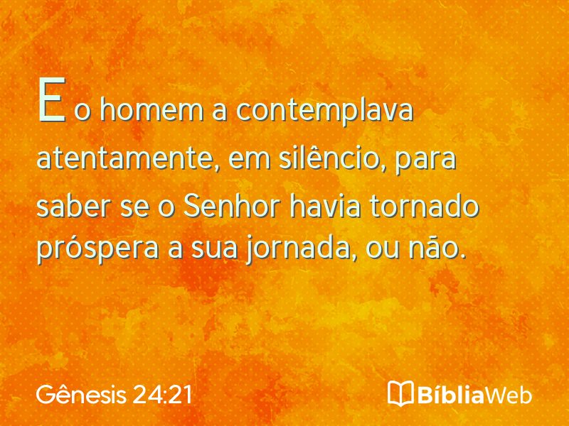 Gênesis 24:21 em imagem para compartilhar