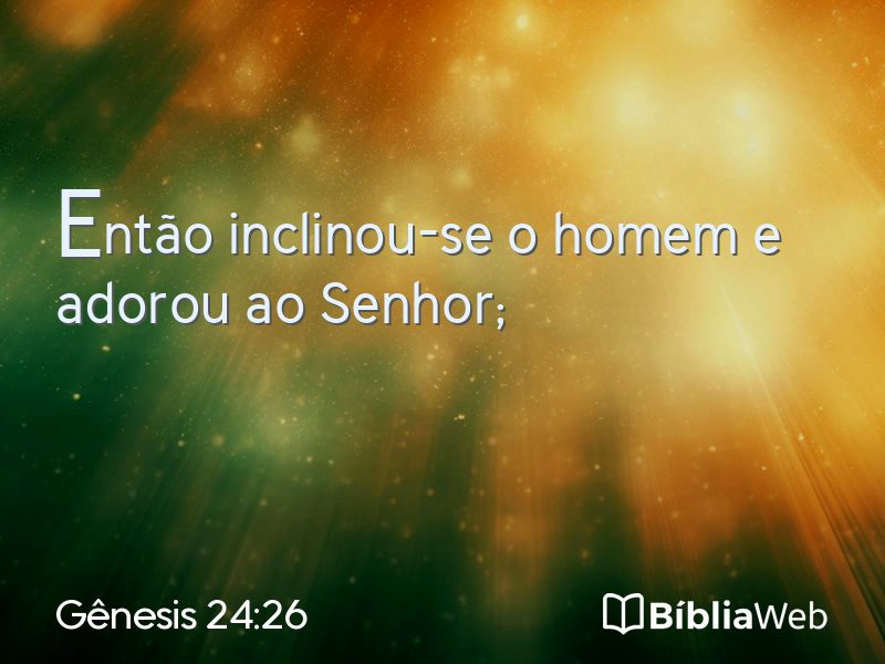 Gênesis 24:26 em imagem para compartilhar