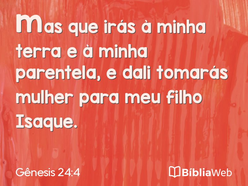 Gênesis 24:4 em imagem para compartilhar