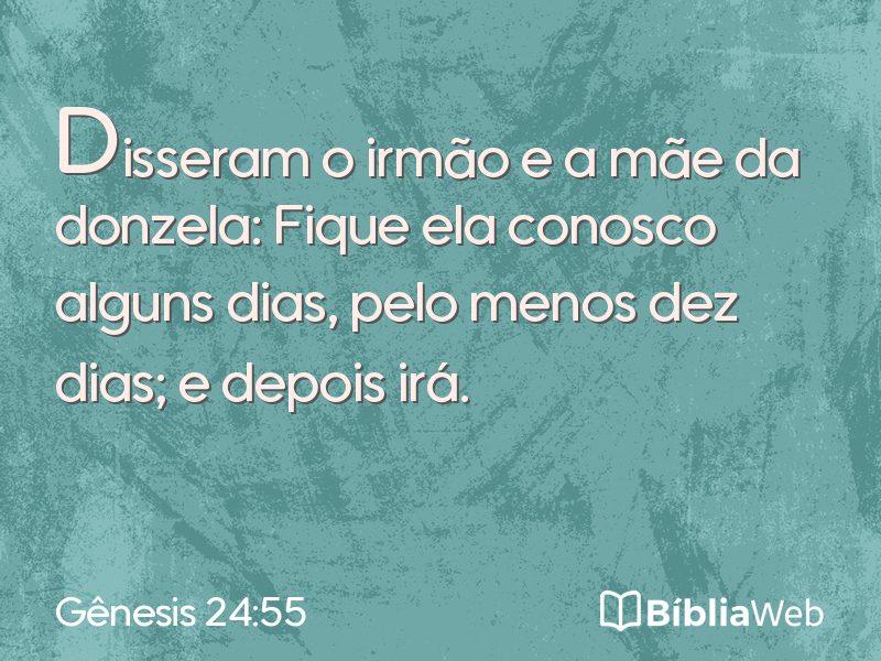 Gênesis 24:55 em imagem para compartilhar