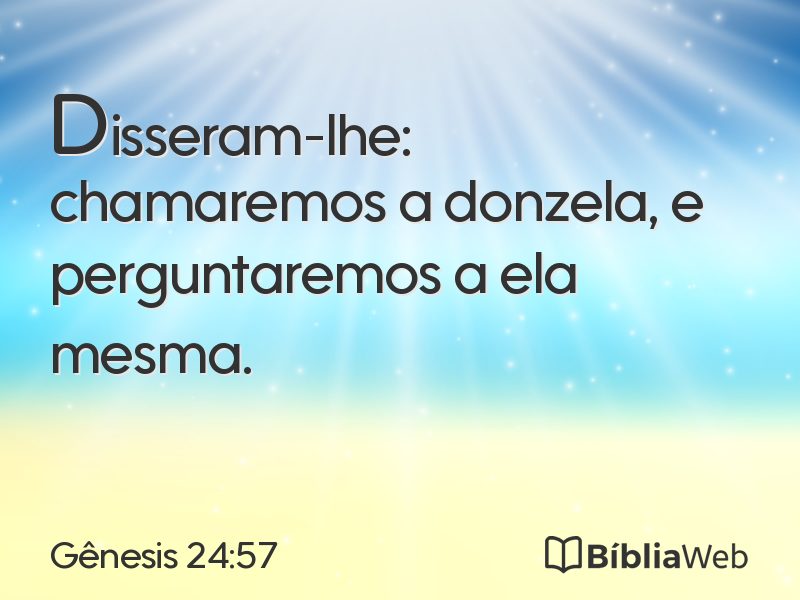 Gênesis 24:57 em imagem para compartilhar