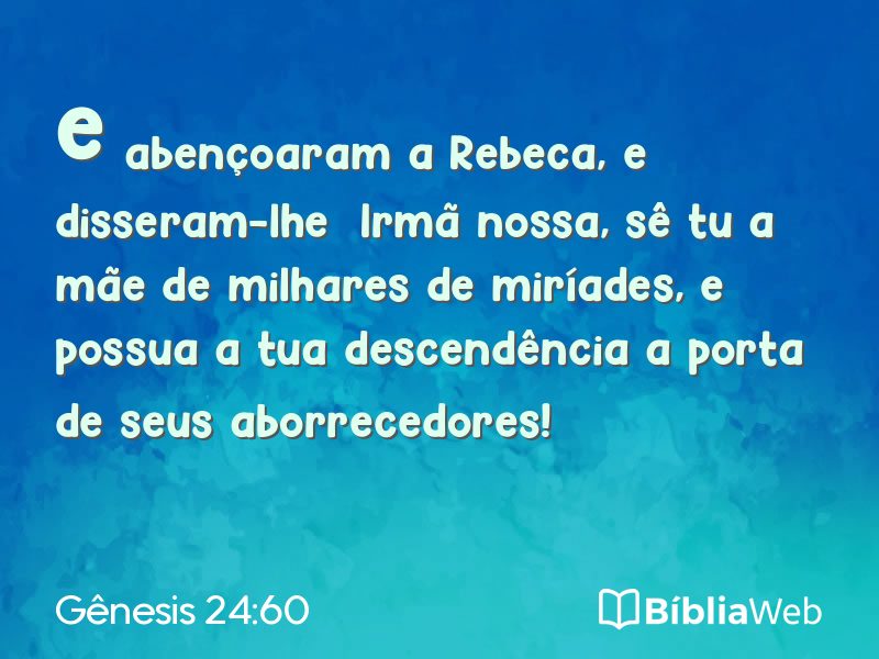 Gênesis 24:60 em imagem para compartilhar