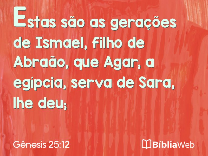 Gênesis 25:12 em imagem para compartilhar