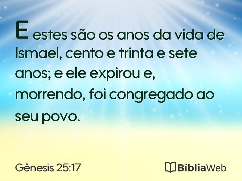 Gênesis 25:17 em imagem para compartilhar