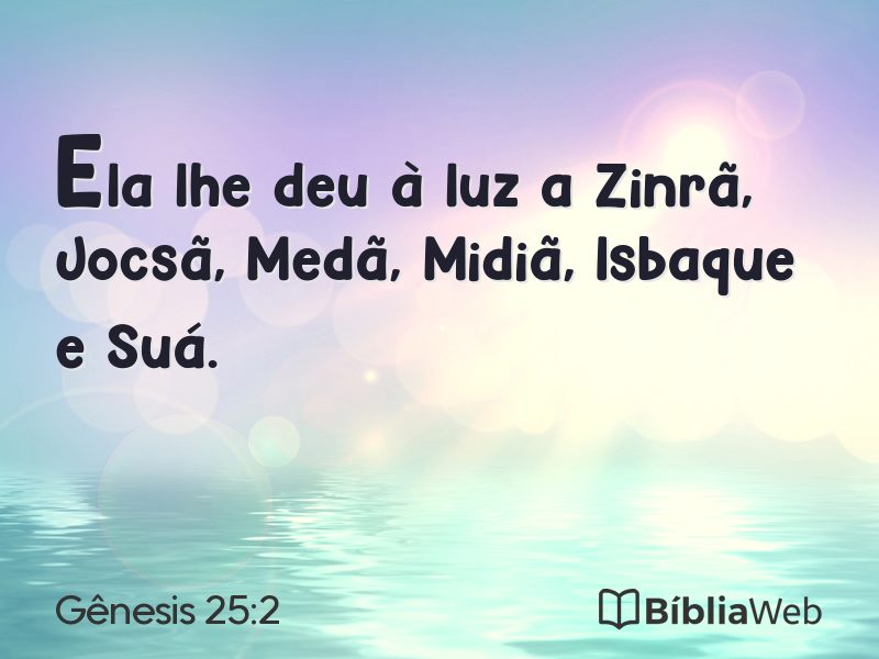 Gênesis 25:2 em imagem para compartilhar