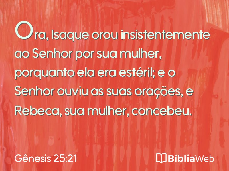 Gênesis 25:21 em imagem para compartilhar