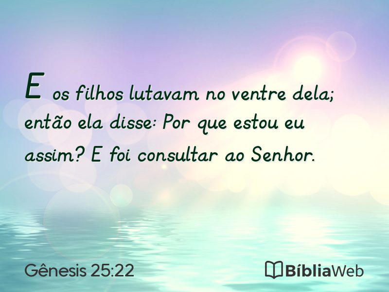 Gênesis 25:22 em imagem para compartilhar