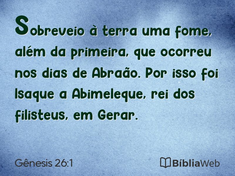 Gênesis 26:1 em imagem para compartilhar