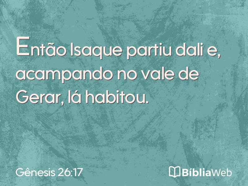 Gênesis 26:17 em imagem para compartilhar