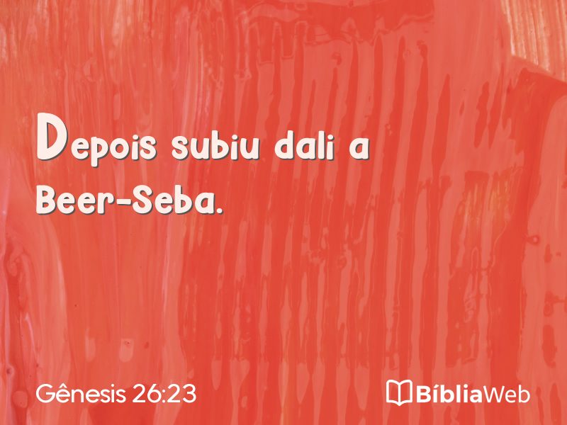 Gênesis 26:23 em imagem para compartilhar