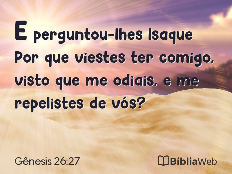 Gênesis 26:27 em imagem para compartilhar