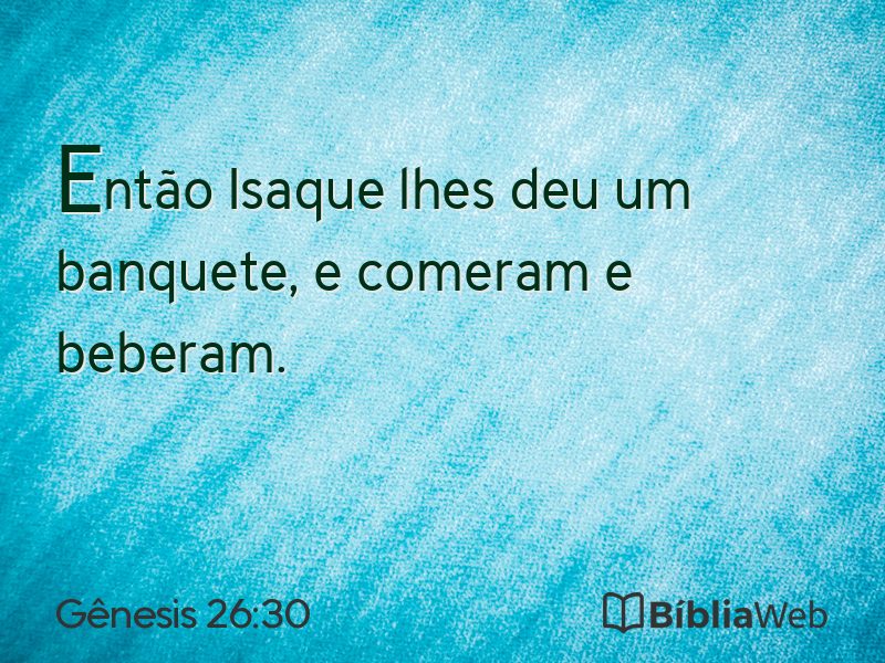 Gênesis 26:30 em imagem para compartilhar