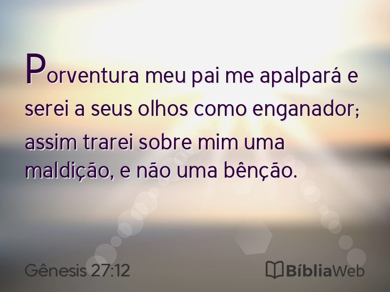 Gênesis 27:12 em imagem para compartilhar