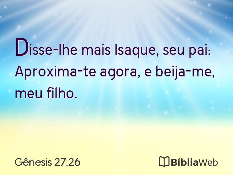 Gênesis 27:26 em imagem para compartilhar