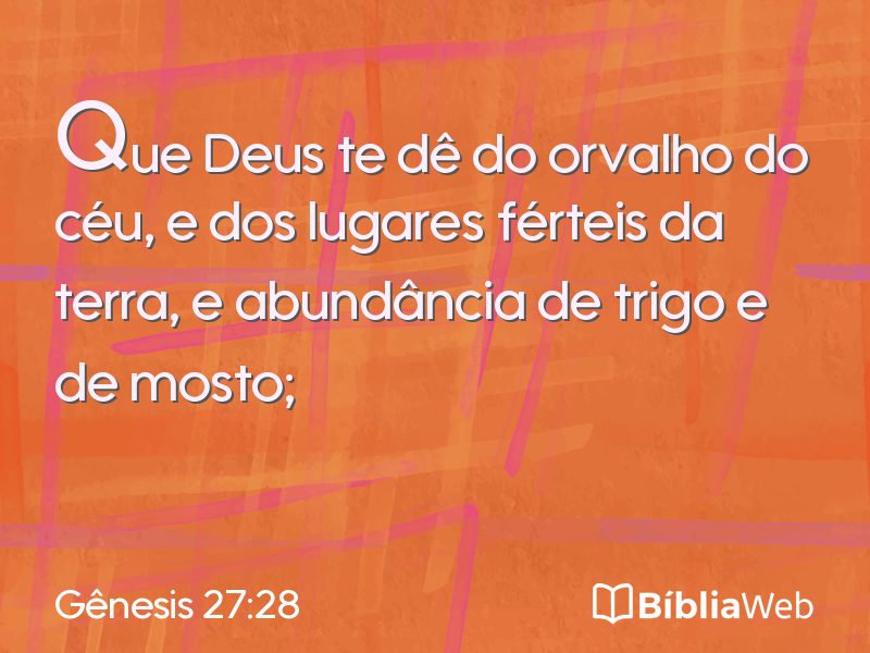 Gênesis 27:28 em imagem para compartilhar