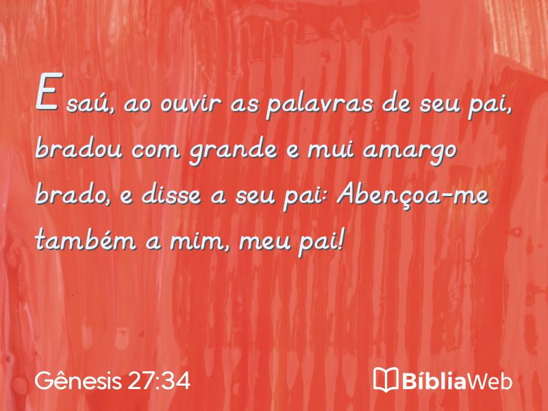 Gênesis 27:34 em imagem para compartilhar