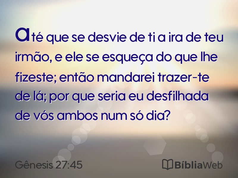 Gênesis 27:45 em imagem para compartilhar