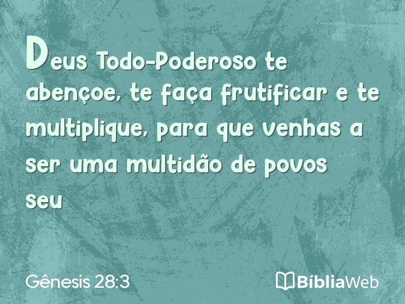 Gênesis 28:3 em imagem para compartilhar