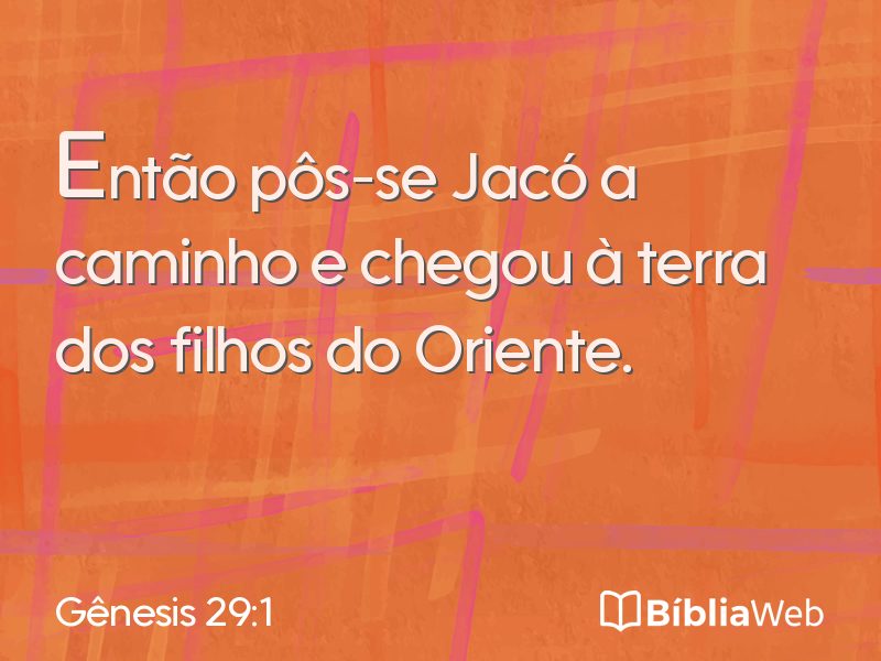 Gênesis 29:1 em imagem para compartilhar