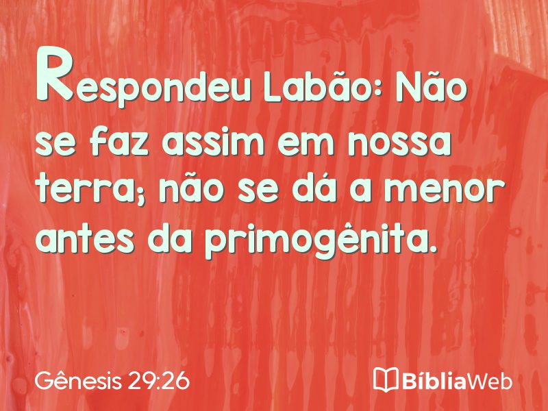 Gênesis 29:26 em imagem para compartilhar