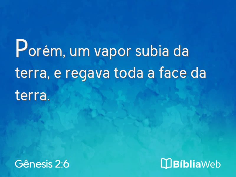 Gênesis 2:6 em imagem para compartilhar