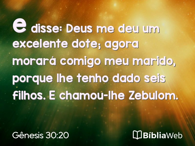 Gênesis 30:20 em imagem para compartilhar