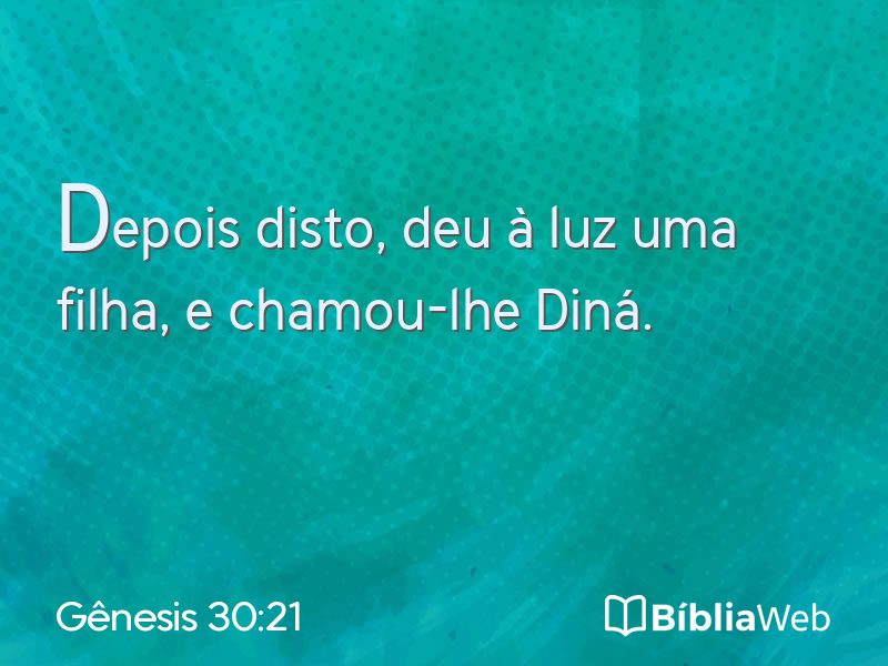 Gênesis 30:21 em imagem para compartilhar