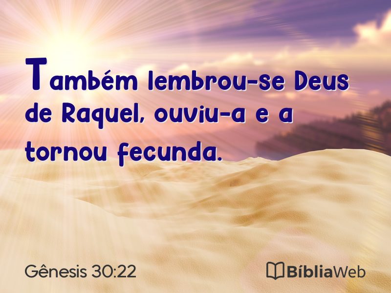 Gênesis 30:22 em imagem para compartilhar